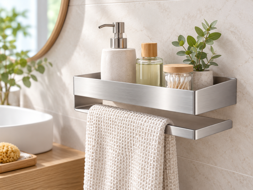 YIGII Estanteria Baño - Adhesivo Estanteria Ducha Sin Taladro Estante Ducha para Baño